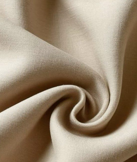Soft neutral textile fiber close-up